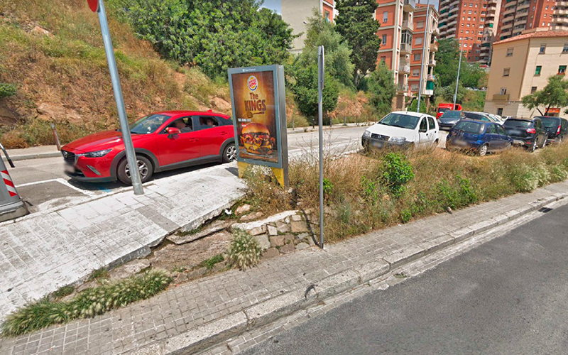 Obras parada de bus
